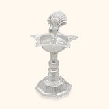Peacock Inspired Silver Samai