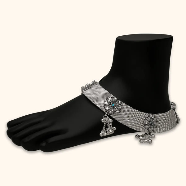 Silver payal design and price deals
