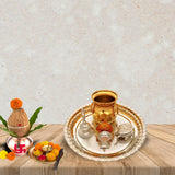 Divine Spirit Silver Puja Thali Set