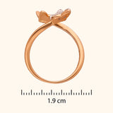 Elegant Diamond Butterfly Ring