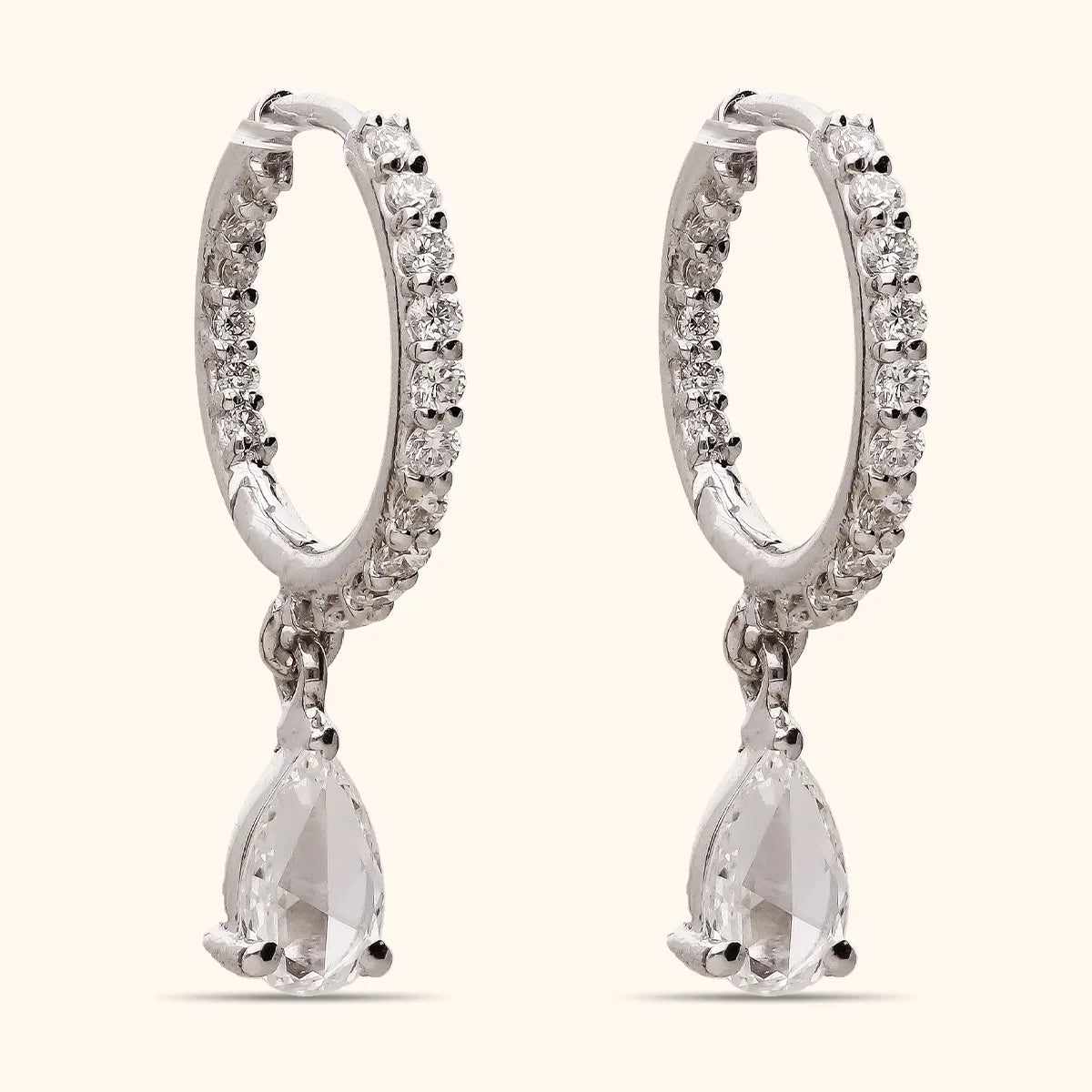 Classic Diamond Hoops