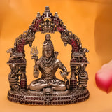 Antique Shiv Ji Murti 925 Silver with Rhodium and Lacquer coating for Anti-tarnish.