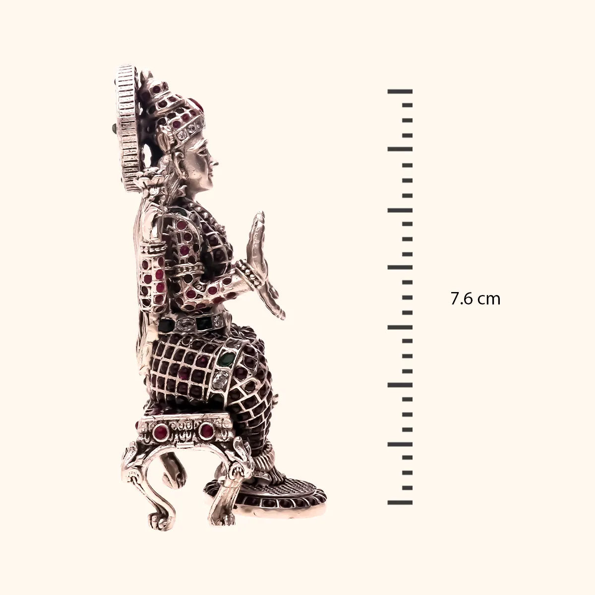 laxmi idol antique silver