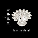 Ethereal Charm Silver Diya - Silver Pooja Items / Silver Puja Samai