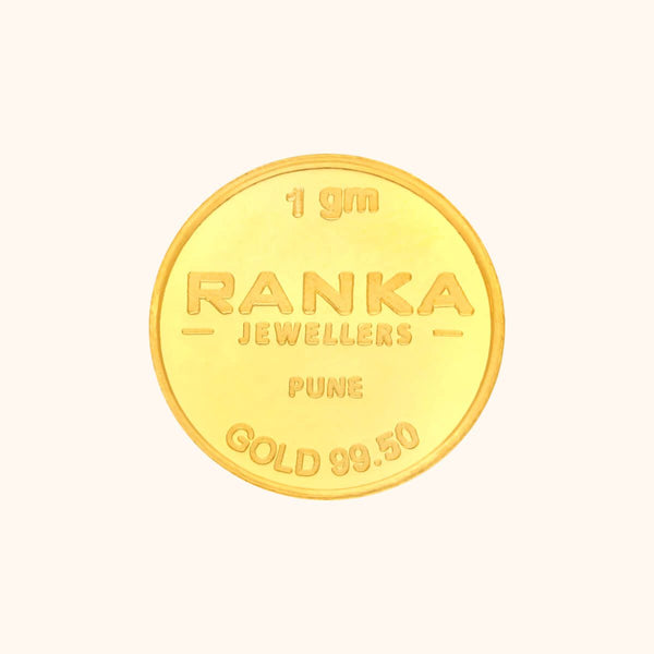 1 GM 24 KT Gold Coin RANKA JEWELLERS PC PRIVATE LIMITED