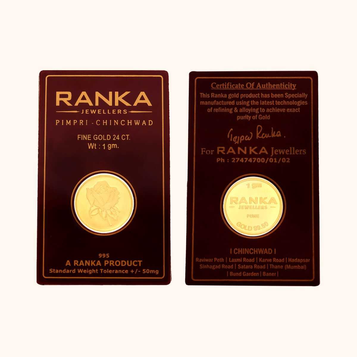 1 GM 24 KT Gold Coin