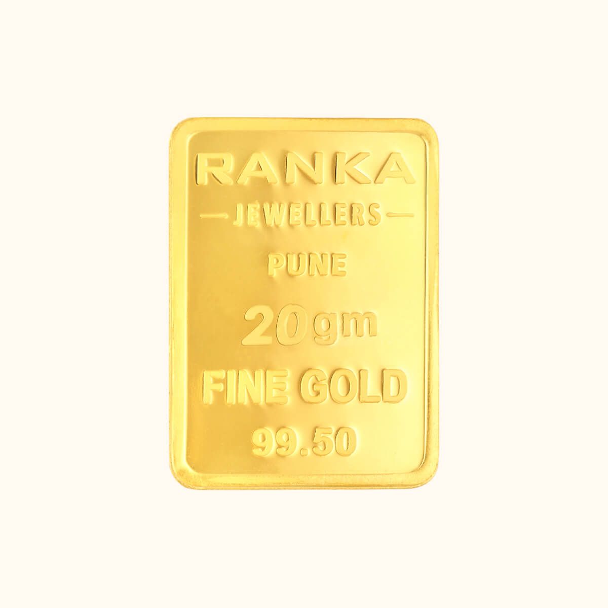 20 Gms Rosas 24KT Rectangular Bar