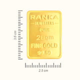 20 Gms Rosas 24KT Rectangular Bar
