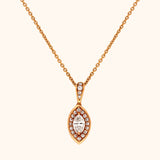 18KT Diamond Pendant with chain (3.06 Grams)