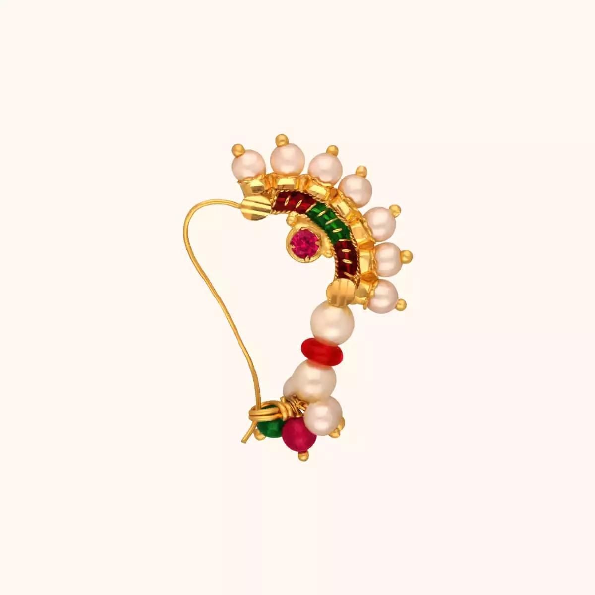 22 KT Gold Nose Pin