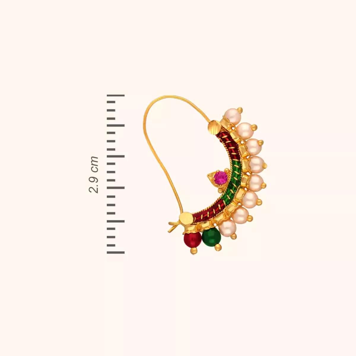 22 KT Gold Nose Pin