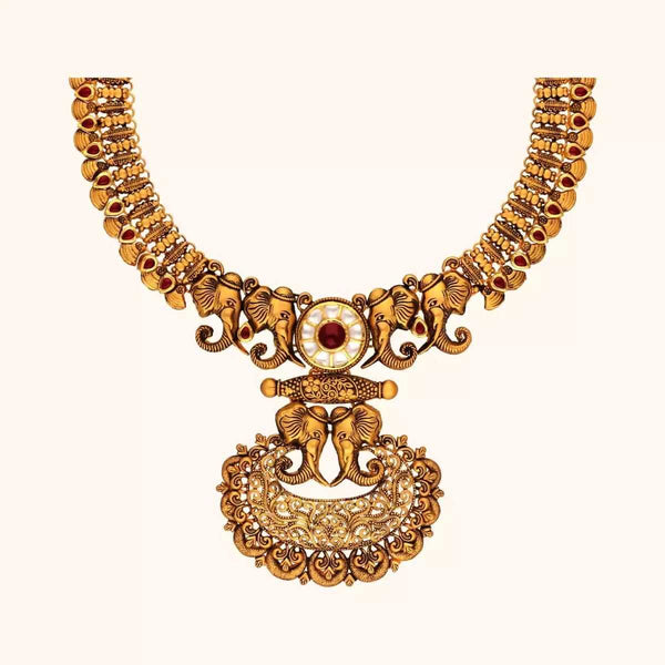 Gold antique cheap necklace with price