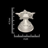 Eternal Radiance Silver Diya - Silver Pooja Items / Silver Puja Samai