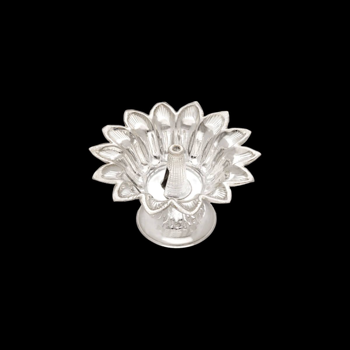 niranjan lamp silvIlluminating Silver Diya - Silver Pooja Items / Silver Puja Samaier