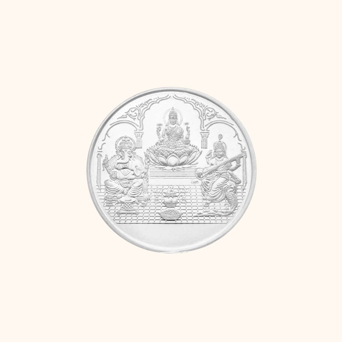 10 Gms Ashirvadam Silver Coin