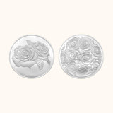 50 Gms Rose Bouquet Silver Coin
