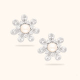 Elegance in Bloom The Flower Stone Pendant Set