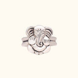 Ganesh Ji Silver  Mens Ring