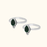 Elegant Green Toe Ring