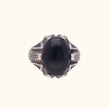 Antique Black Stone Men's Ring