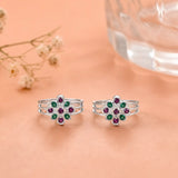 Traditional Flower Design Toe Ring
