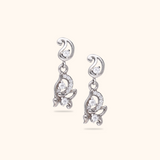 Classic Silver Stone Earrings