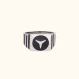 Traditional Elegance Simple  Mens Silver Ring