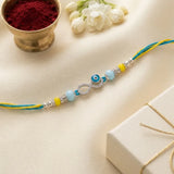 92.5 Silver Infinity Evil Eye Rakhi for Brother