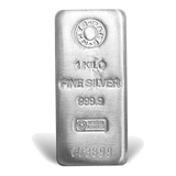 MMTC PAMP 999.9 Purest 1000gm Casted Silver Bar