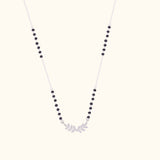 Charming Silver Stone Mangalsutra Design