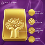 MMTC-PAMP LOTUS 24K (999.9) 10 GM GOLD BAR