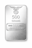 999 Silver 500 Gram Bar