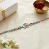92.5 Silver Om Rakhi for Brother