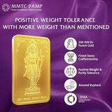 MMTC PAMP Ram Lalla 999.9+ Purity 24K 10 Gram Gold Bar