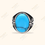 Silver Men's Ring with Gemstone