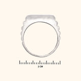 Modern Silver Men's Ring