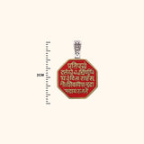 Shivaji Maharaj Rajmudra Pendant  with Rhodium and Lacquer coating for Anti-tarnish
