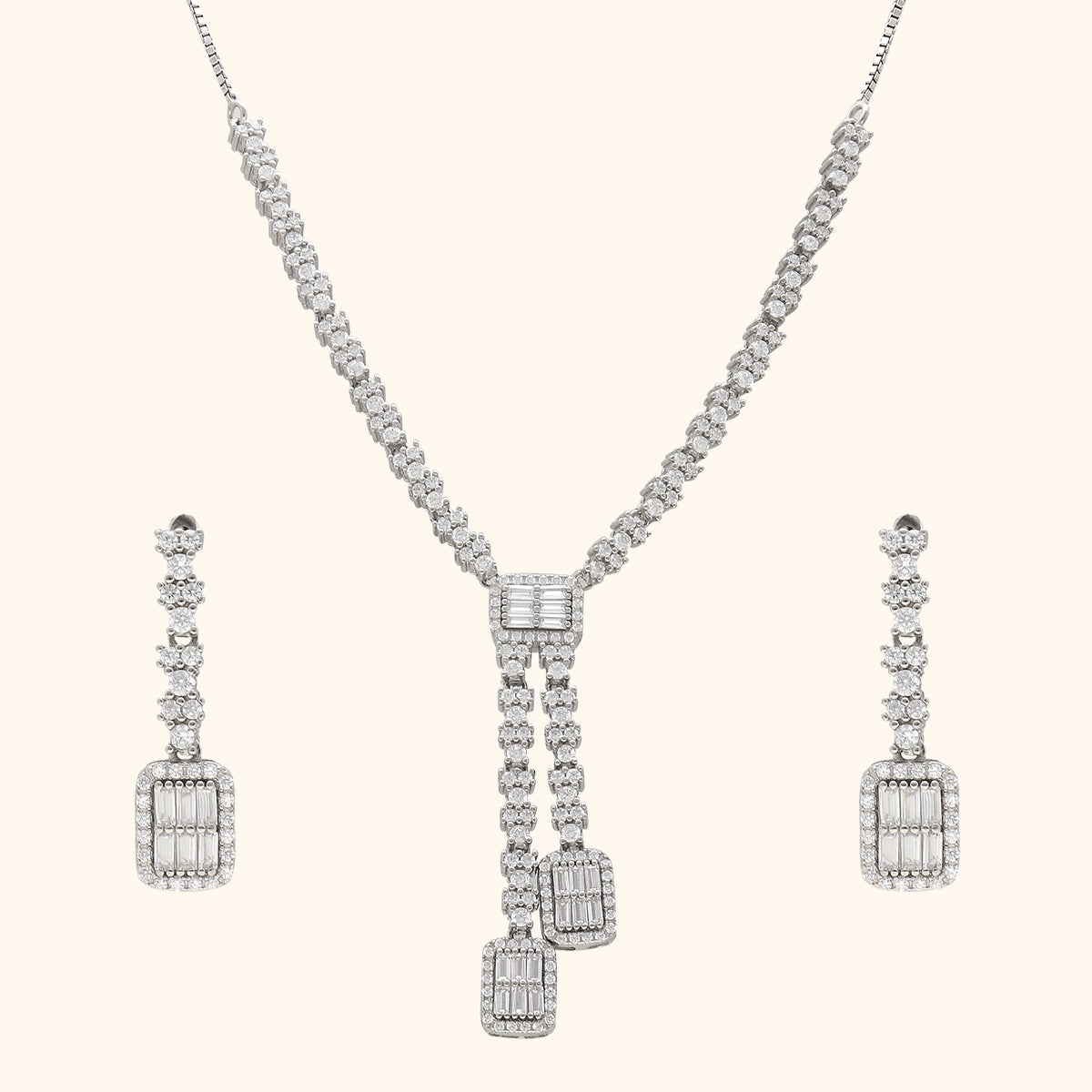 Silver Necklace Set- Shop pure silver jewellery online — KO Jewellery