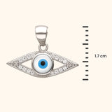 Silver Evil Eye Pendant