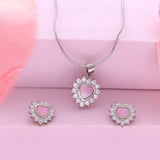 925 Silver Graceful Glamour Necklace Set