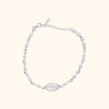 Enchanting 925 Silver Necklace, Bracelet & Ring Set