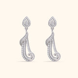Buy Elegant 925 Silver Mangalsutra Set | Silver Dangler Earrings Online