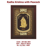 Radha Krishna with peacok Frame 36cm x 46cm size