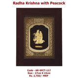 Radha Krishna with peacok Frame Big size