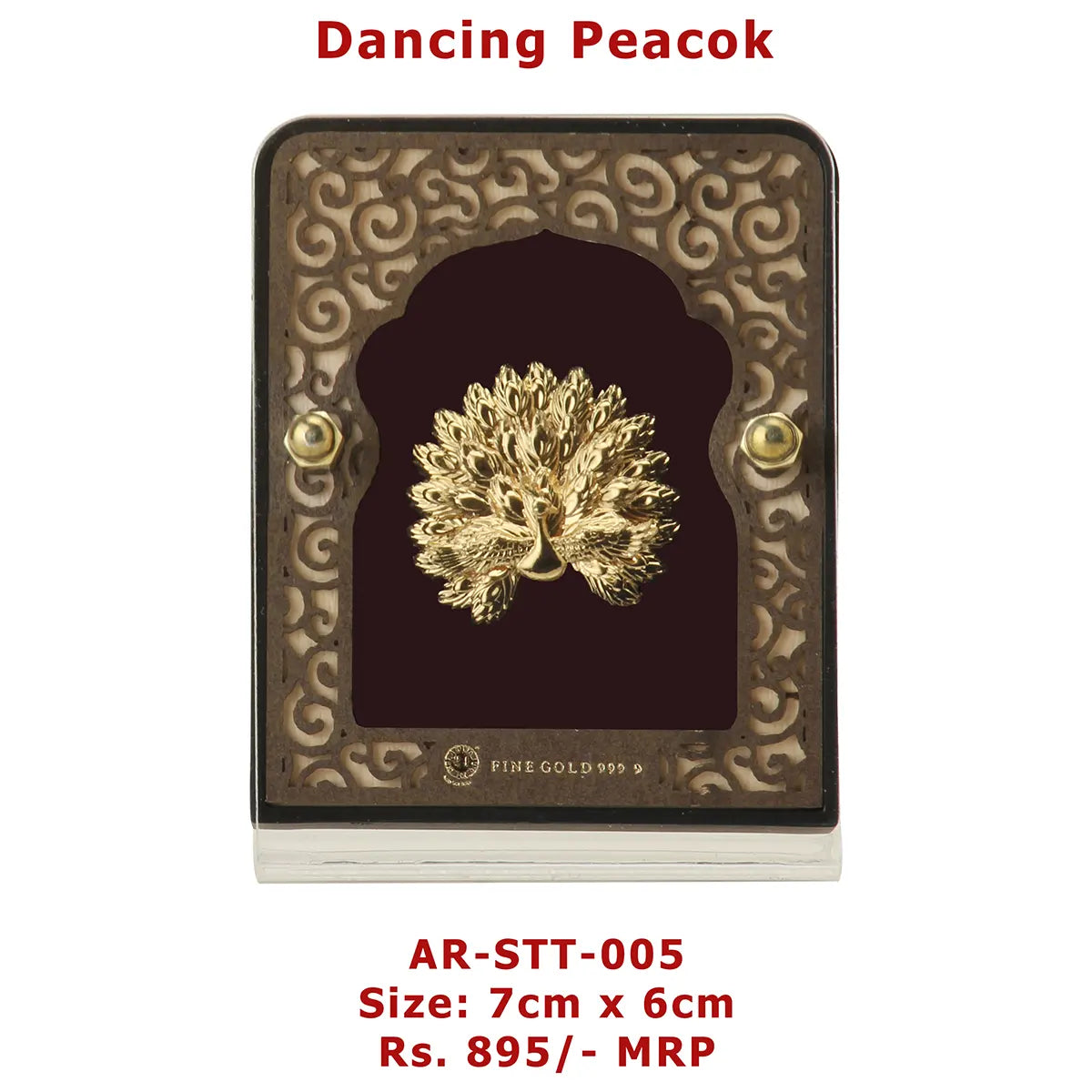 Dancing Peacock Table Top Frame