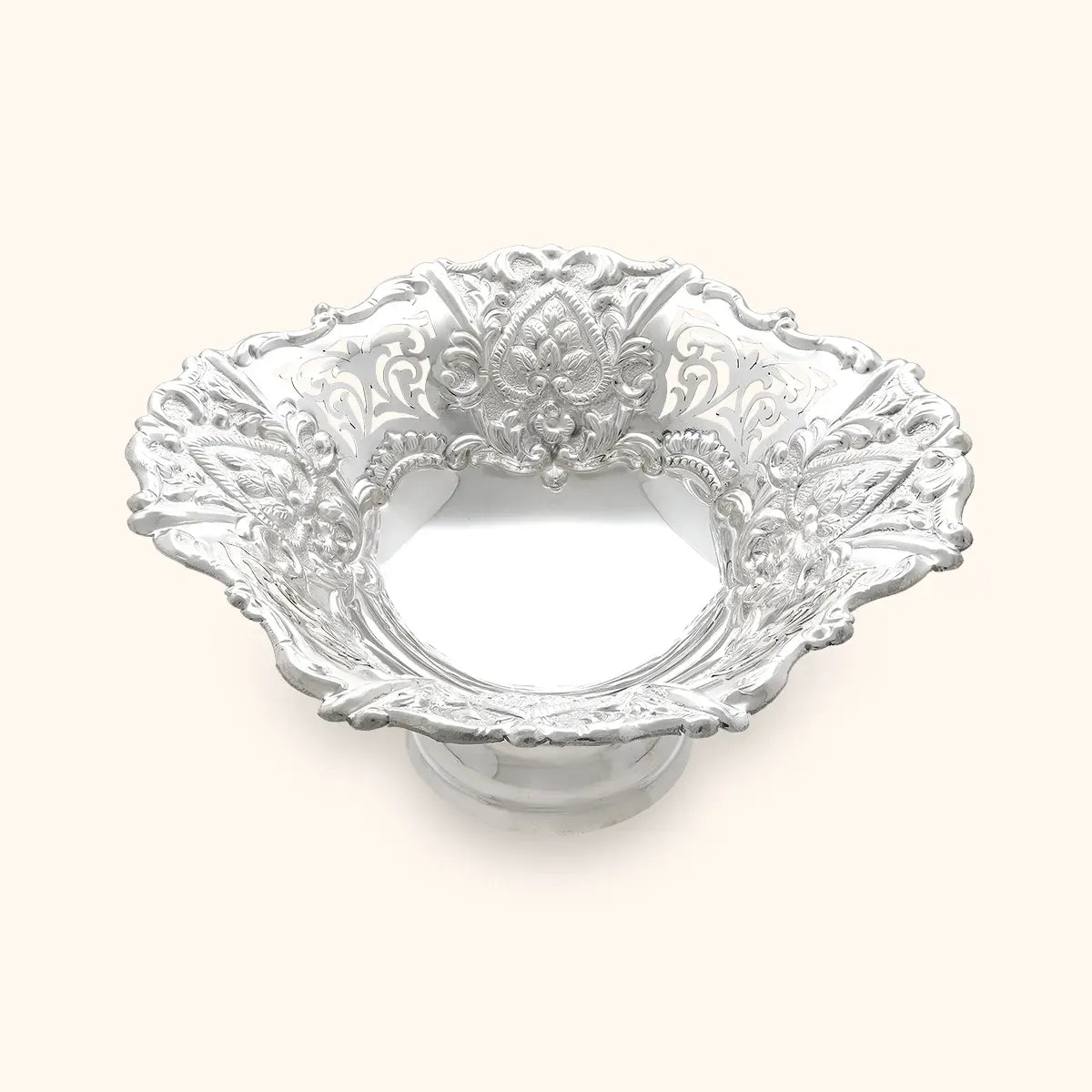 Silver Fruit Display Bowl