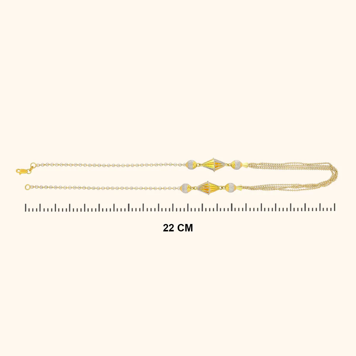 Mixing and Matching Gold Chain for womes's 22KT