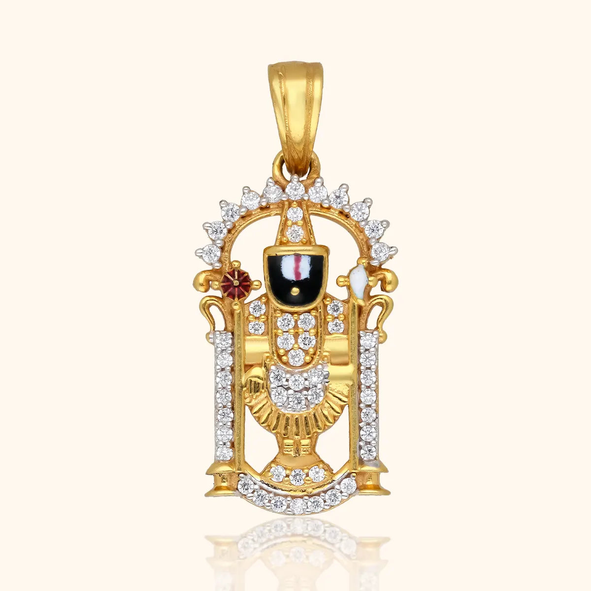 Gold Balaji Pendant