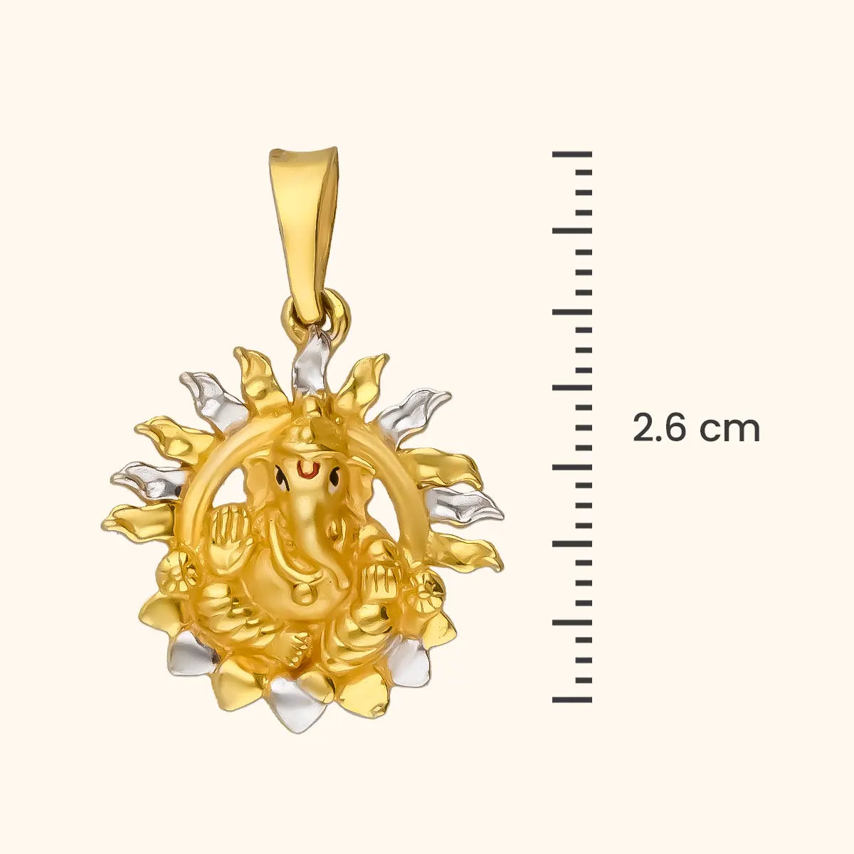 Gold Ganesha Pendant 22KT RANKA JEWELLERS