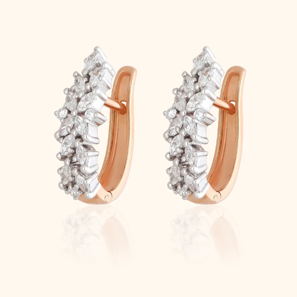 A Symbol of Love and Luxury Diamond Earring 18KT